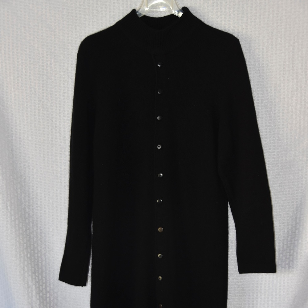 Vintage RATIO Cashmere Button Sweater Medi Dress Size Medium